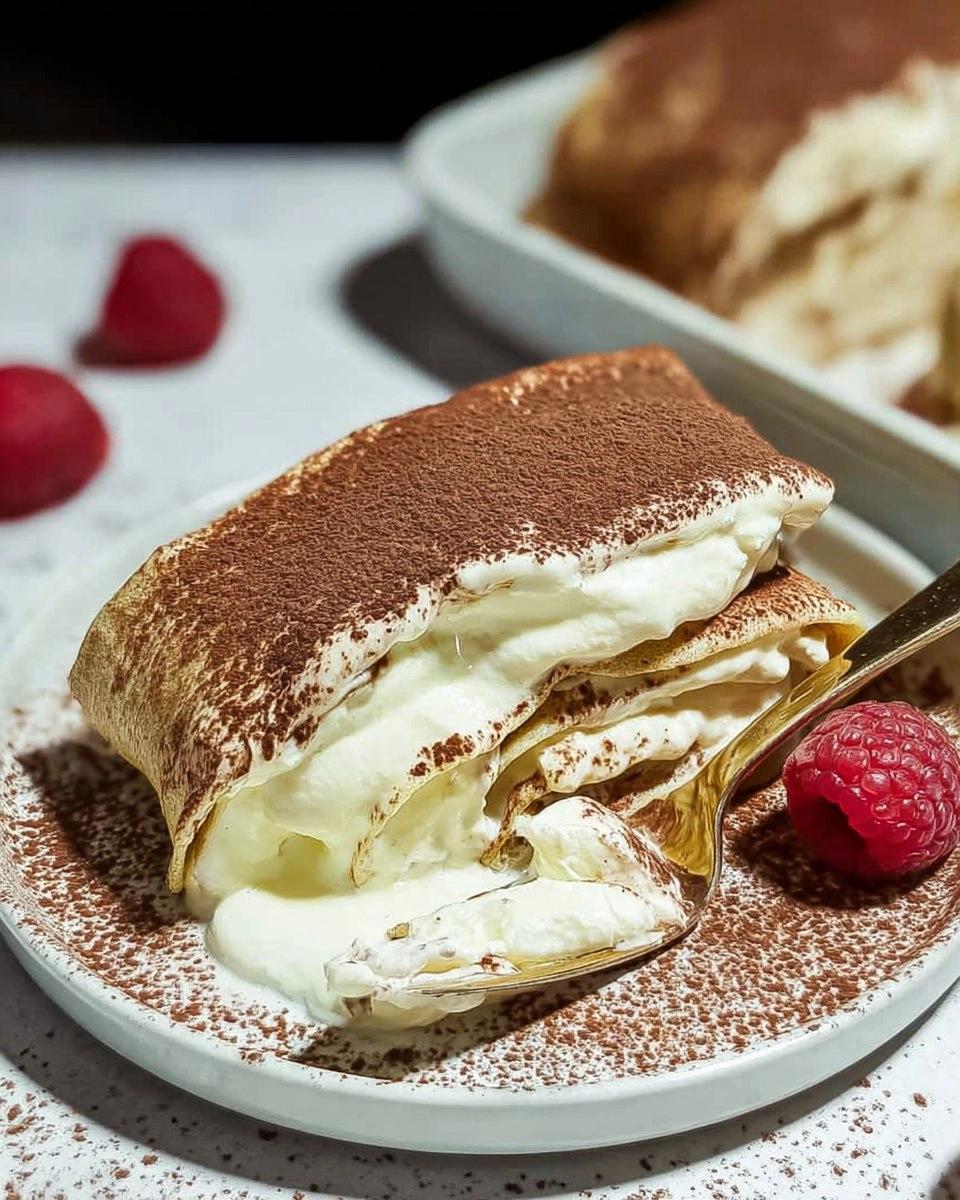 Cottage Cheese Tiramisu Crepe Roll 124 Cottage Cheese Tiramisu Crepe Roll