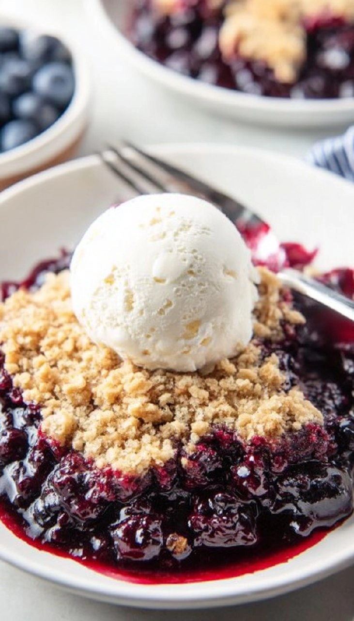 Easy Blueberry Crisp