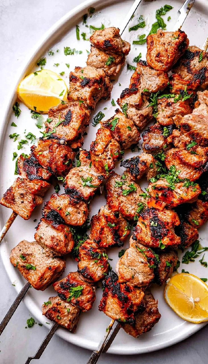 Greek Pork Souvlaki Skewers