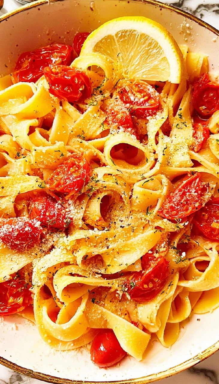 Lemony Cherry Tomato Pasta 90 Lemony Cherry Tomato Pasta