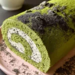 Matcha-Swiss-Roll-Cake-with-Black-Sesame-Mousse-Recipe