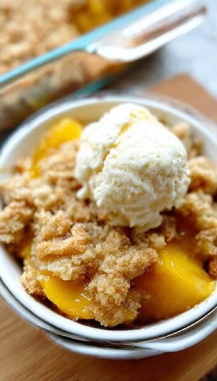 Old-Fashioned Peach Crumble (Just Like Grandma’s!)