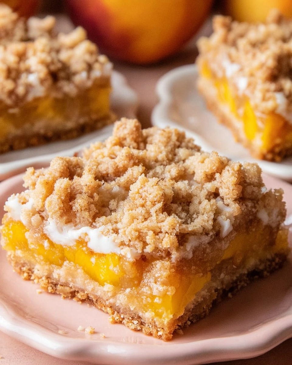 Peach Crumb Bars