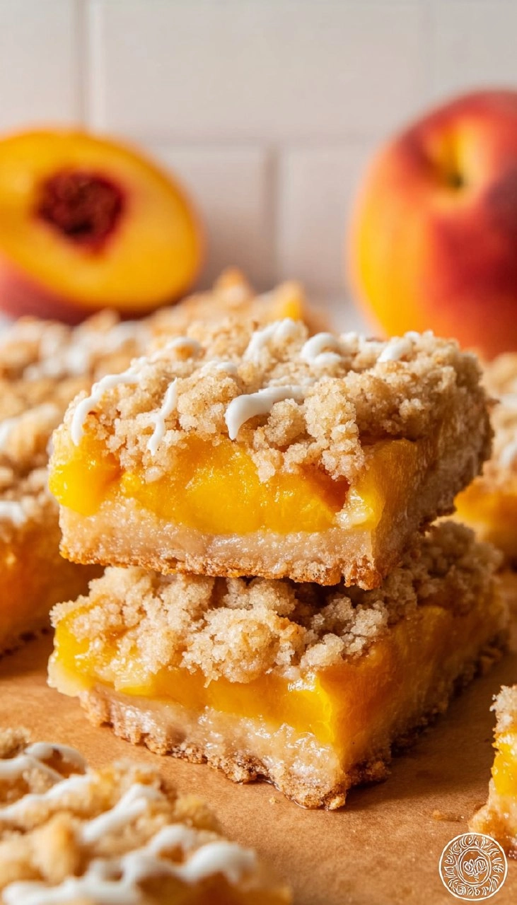 Peach Crumb Bars