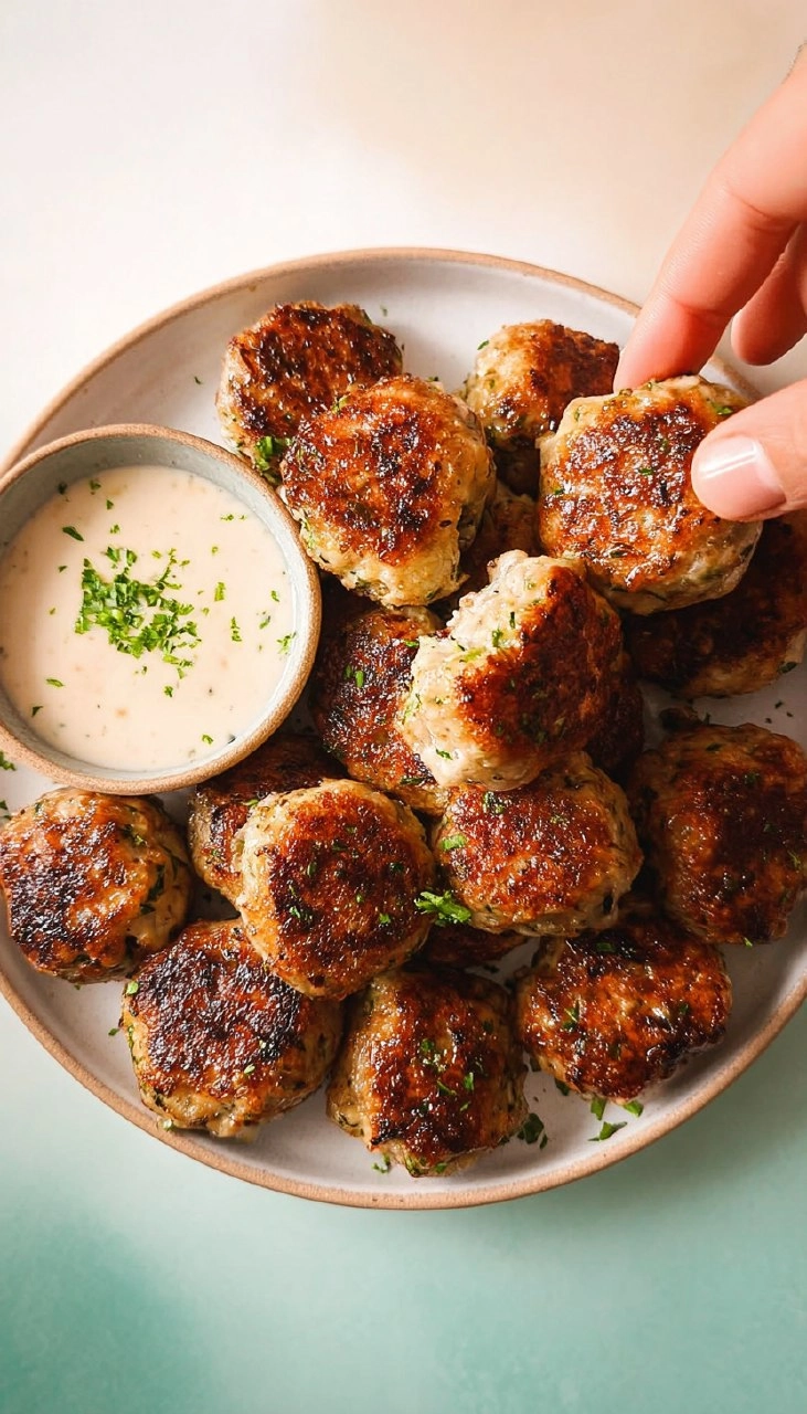 Ranch Turkey Zucchini Meatballs