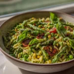 Spring-Orzo-Pasta-Salad-with-Creamy-Basil-Vinaigrette-Recipe