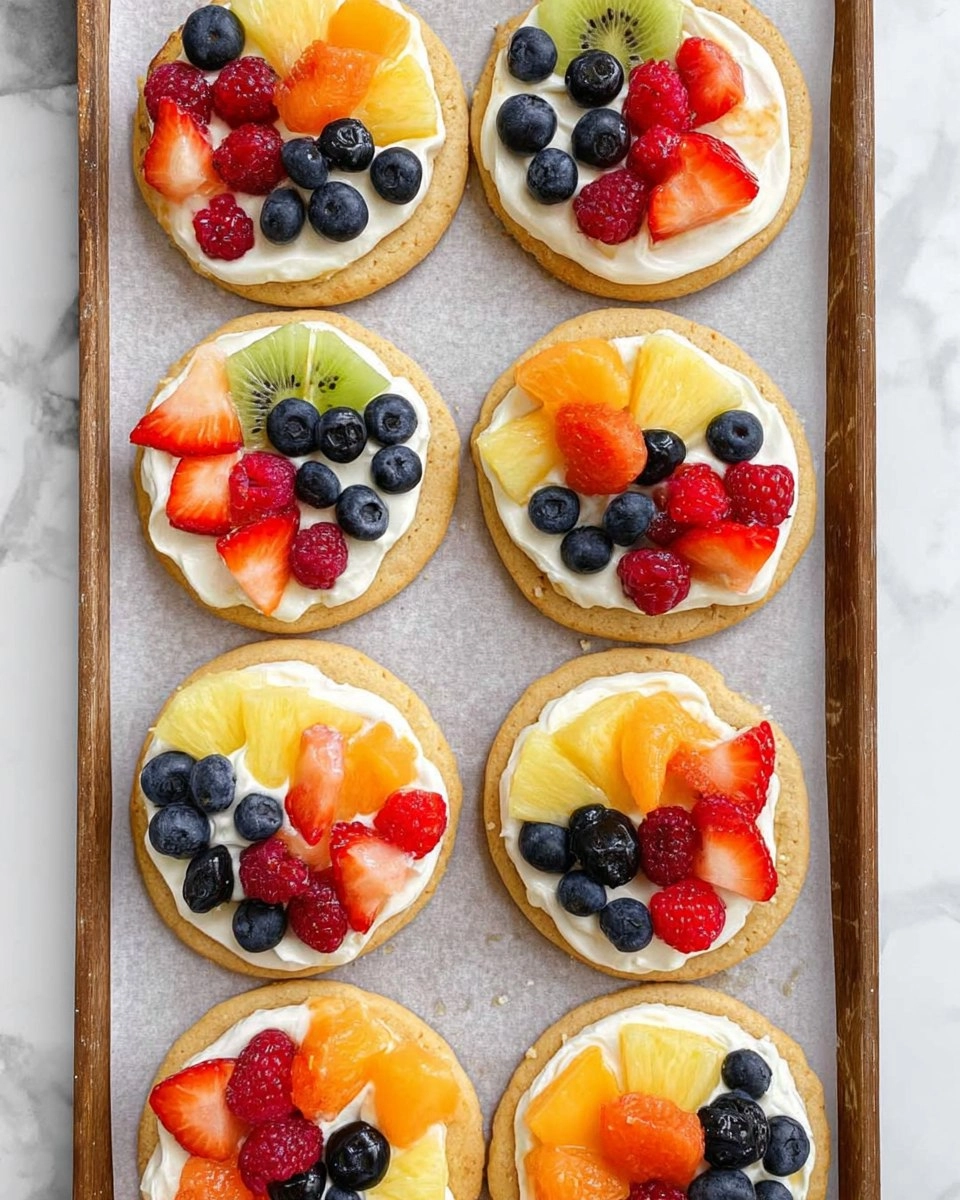 Sugar Cookie Fruit Pizzas