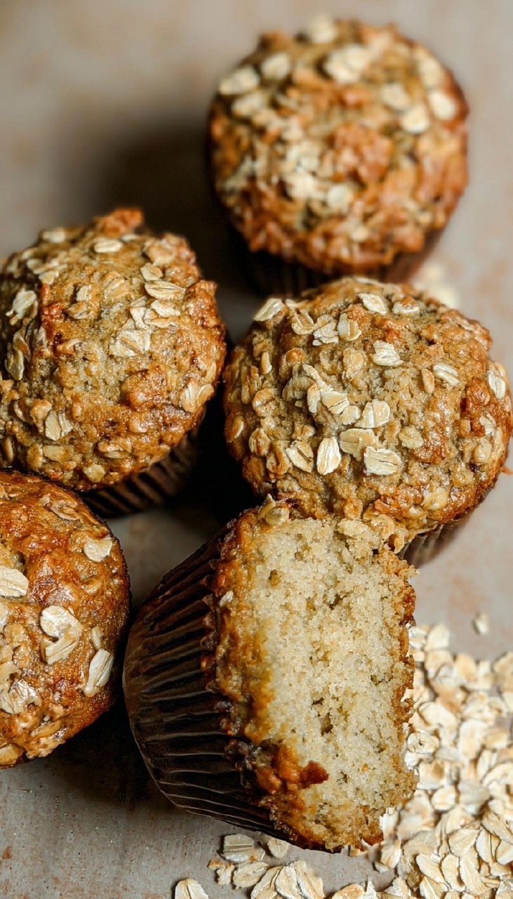 Apple Oat Muffins with Greek Yogurt