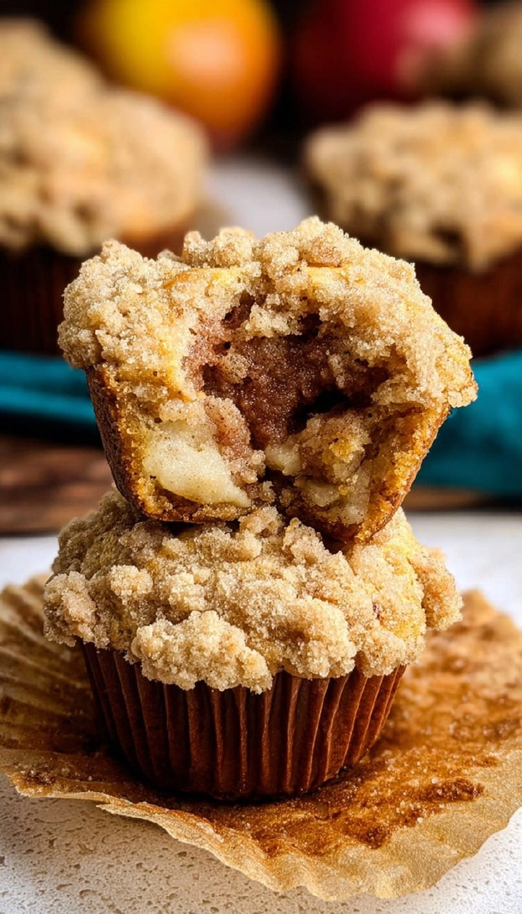 Crumb Apple Muffins