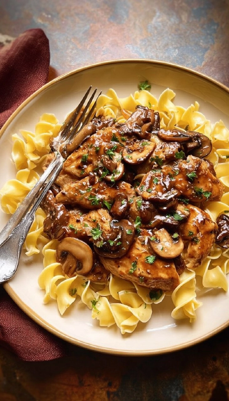 Easy Chicken Marsala (with The BEST Buttered Noodles)