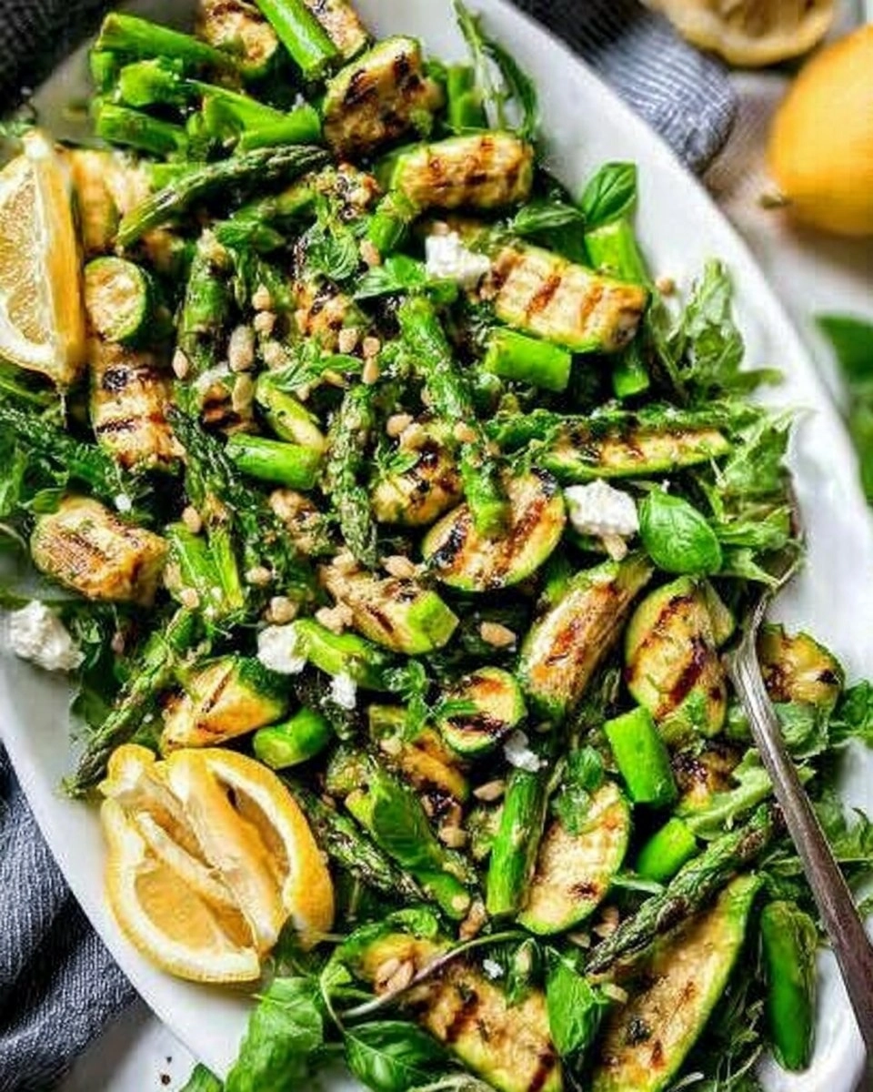 Grilled Asparagus & Zucchini Salad