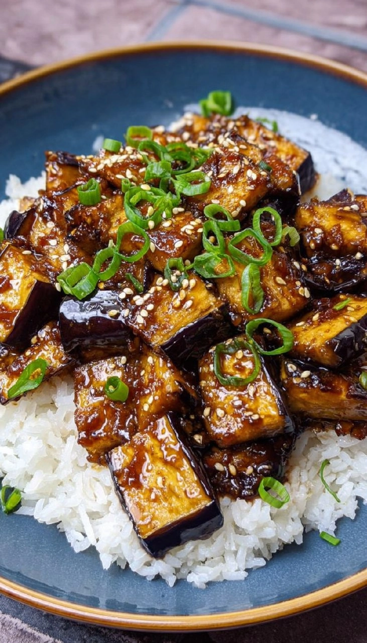 Sticky Teriyaki Eggplant