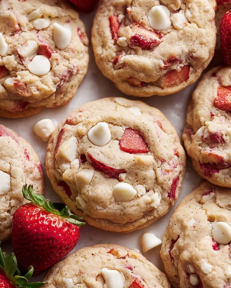 Strawberries-and-Cream-Cookies-The-Best-Strawberry-Flavor-Recipe