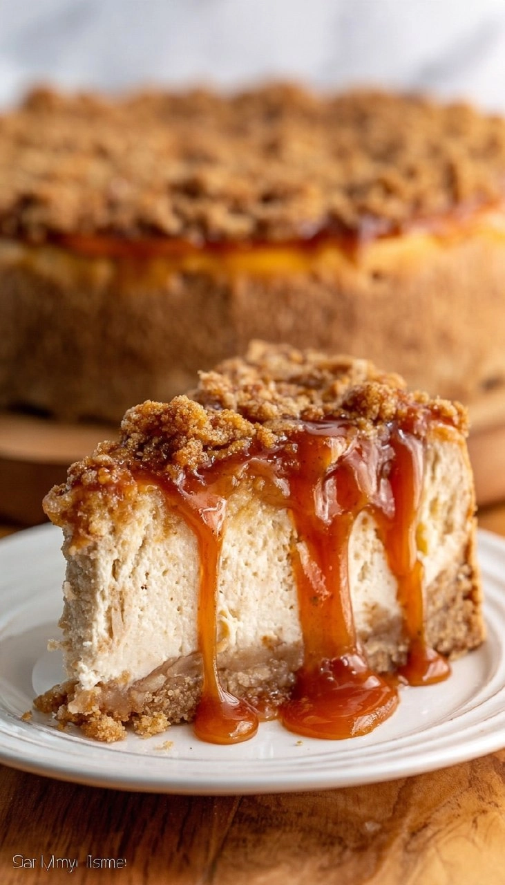 Amazing Caramel Apple Cheesecake