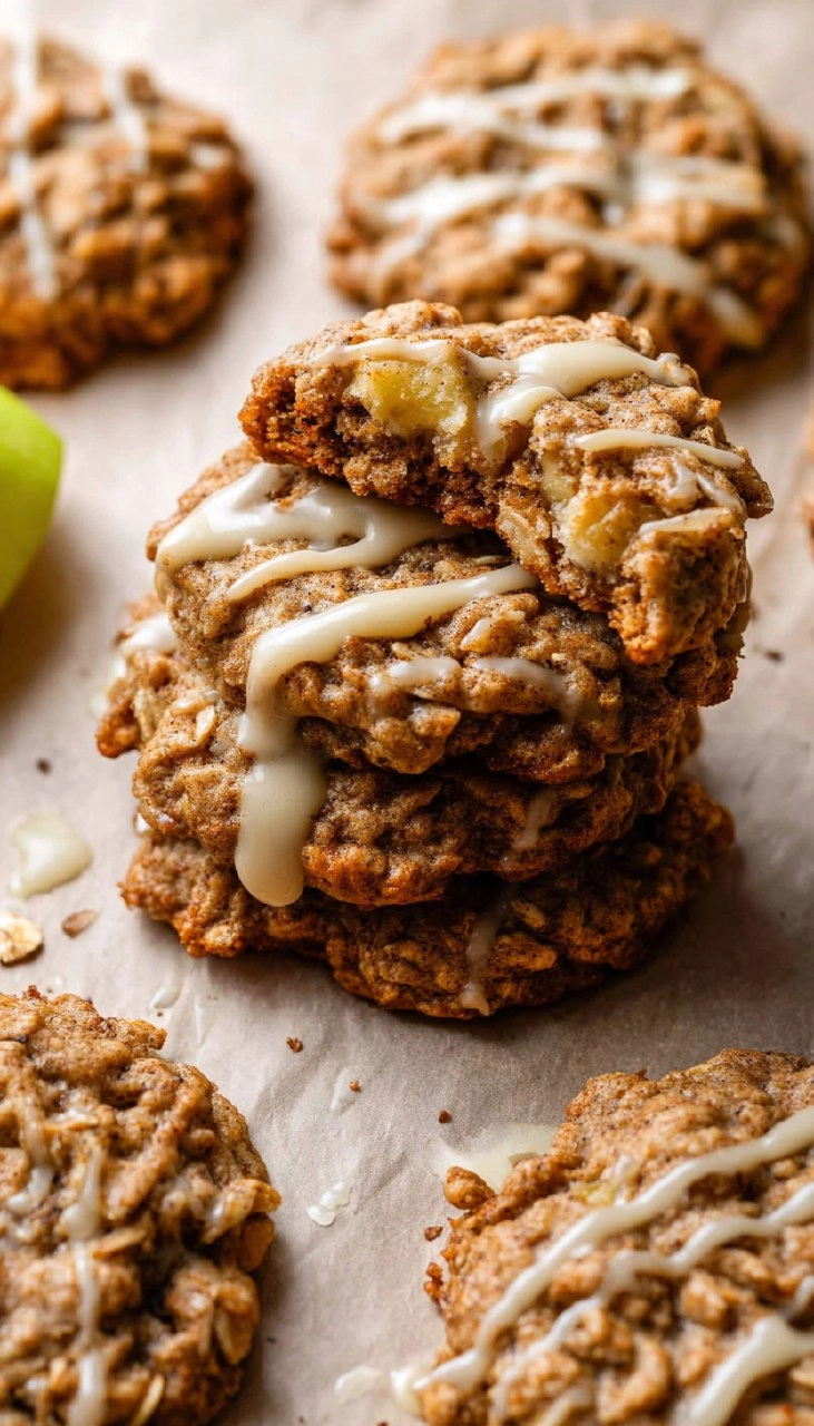 Apple Cinnamon Oatmeal Cookies
