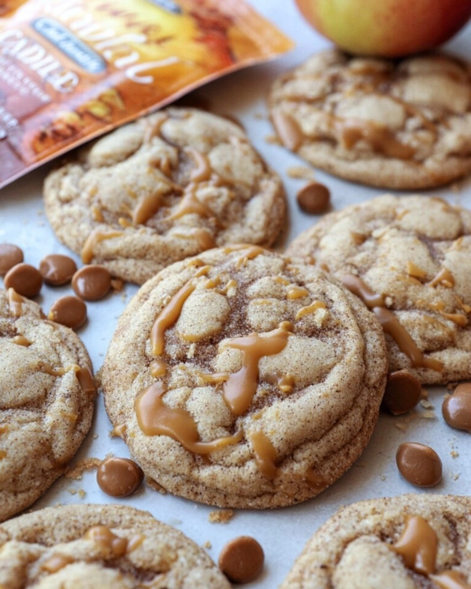 Caramel Apple Cider Cookies