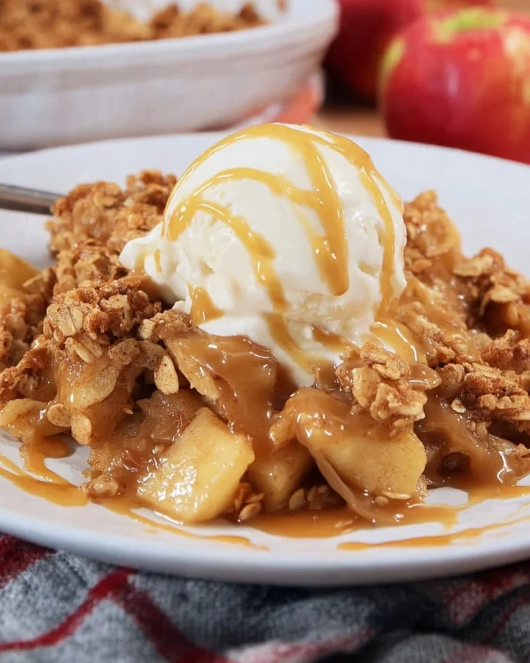 Caramel-Apple-Crisp-with-Crunchy-Oat-Topping-Recipe