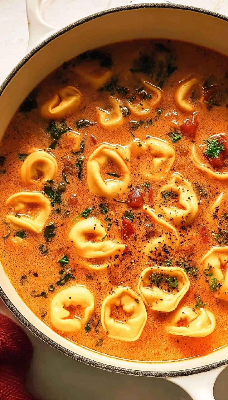 Creamy Tortellini Soup