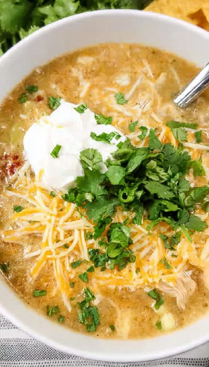 Green Chile Chicken Enchilada Soup