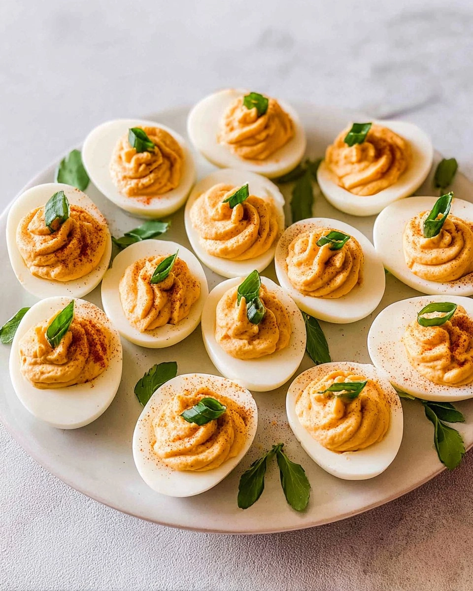 Pumpkin Deviled Eggs