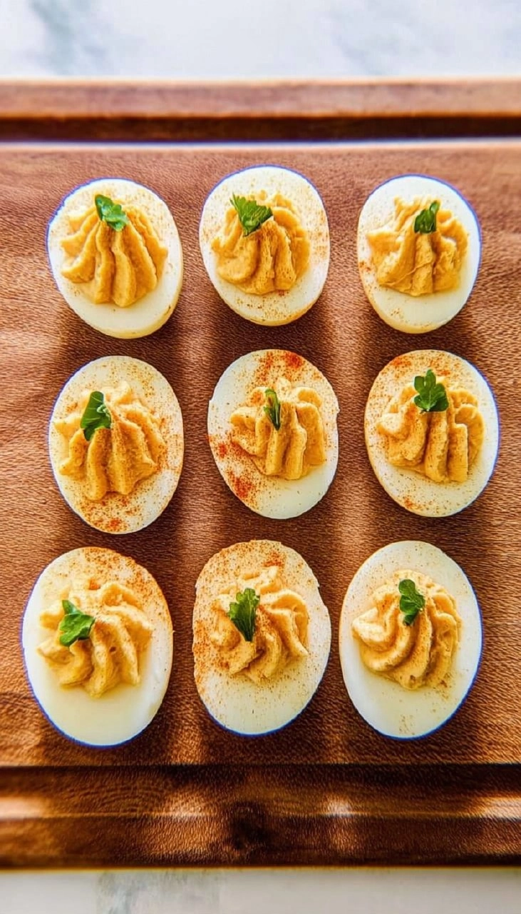 Pumpkin Deviled Eggs