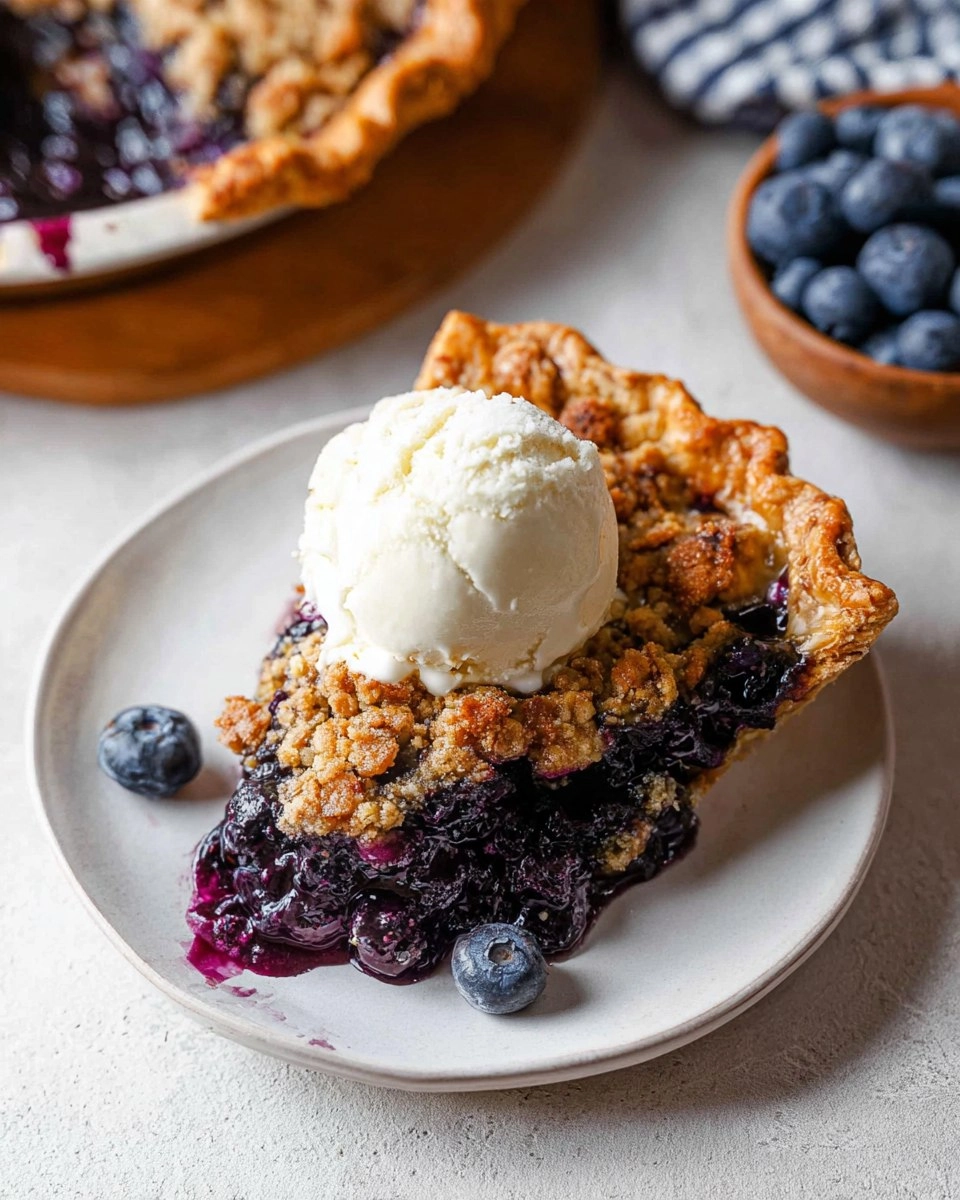 Blueberry Crumble Pie